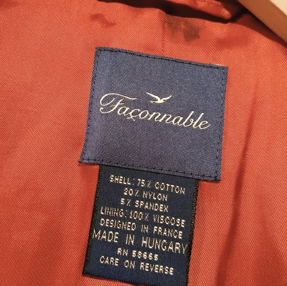 Faconnable x Loro Piana Storm Wind+Rain Protection Trench Coat Size Large - Picture 11 of 12